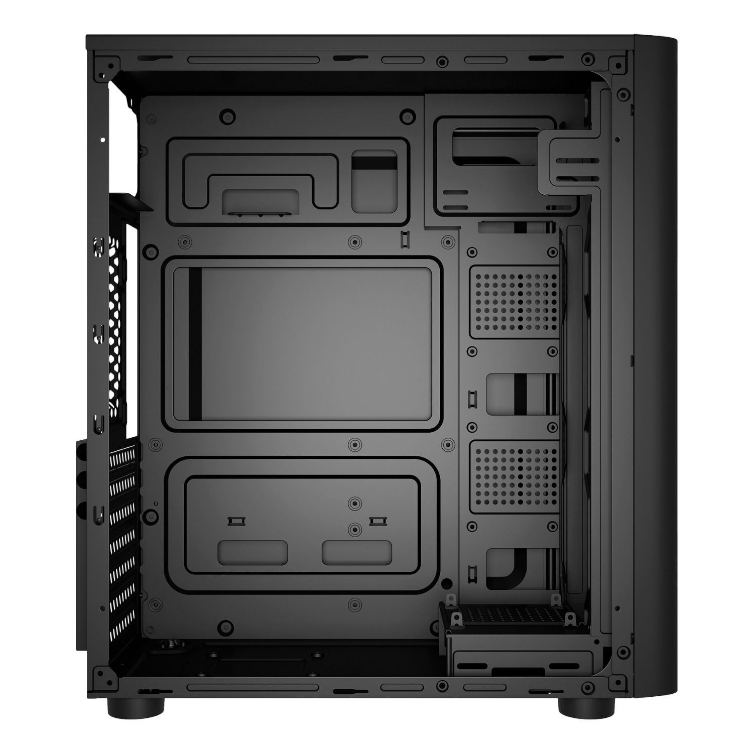 UK180260 - Caja UNYKA UK8026 1xUSB 2.0 1xUSB-A 3.0 1xUSB-C 3.1 ATX ITX mATX Negra (UK180260)