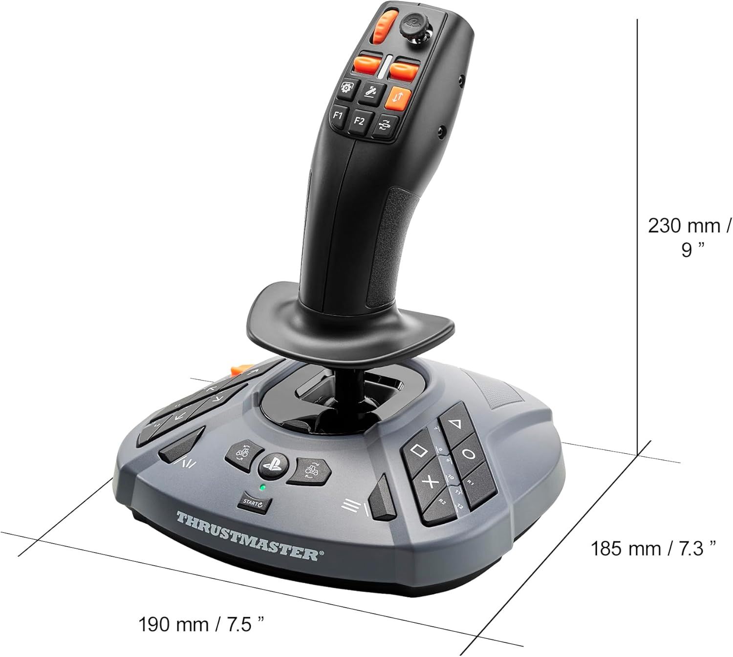 4160881 - Joystick Thrustmaster SimTask FarmStick, para PS5/PC, Precisin H.E.A.R.T., 33 Botones, Ambidiestro. (4160881)
