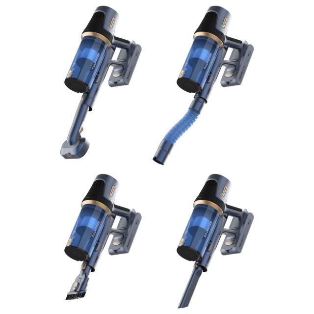 A01_EU01_114478 - Aspirador Escoba Cecotec Conga Rockstar RS70 Pet Flex Compact, sin cables con 500 W y 150 AW de potencia de succin. Modo Auto. Cepillo para animales y tubo flexible. Limpia hasta 140 m2 sin parones en modo Eco.(A01_EU01_114478)