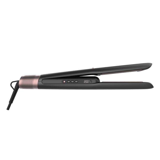 A01_EU01_100988 - Plancha de Pelo Cecotec Air Lisse Black, con Aire que protege el cabello, Tecnologa Inica, Keratina y aceite de Argn, 3 Modos y Motor BLDC, para Todo Tipo de Cabellos. (A01_EU01_100988)