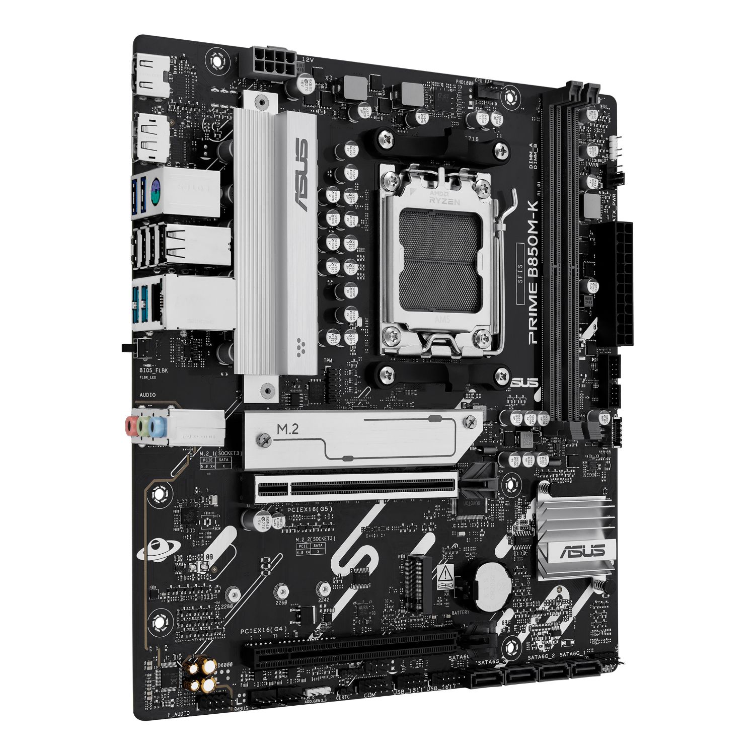 90MB1LV0-M0EAY0 - Placa base ASUS PRIME B850M-K: (AM5) 2DDR5 SATA3 M.2 USB HDMI DP RJ45 7.1 mATX Ethernet 2.5 GbE (90MB1LV0-M0EAY0)