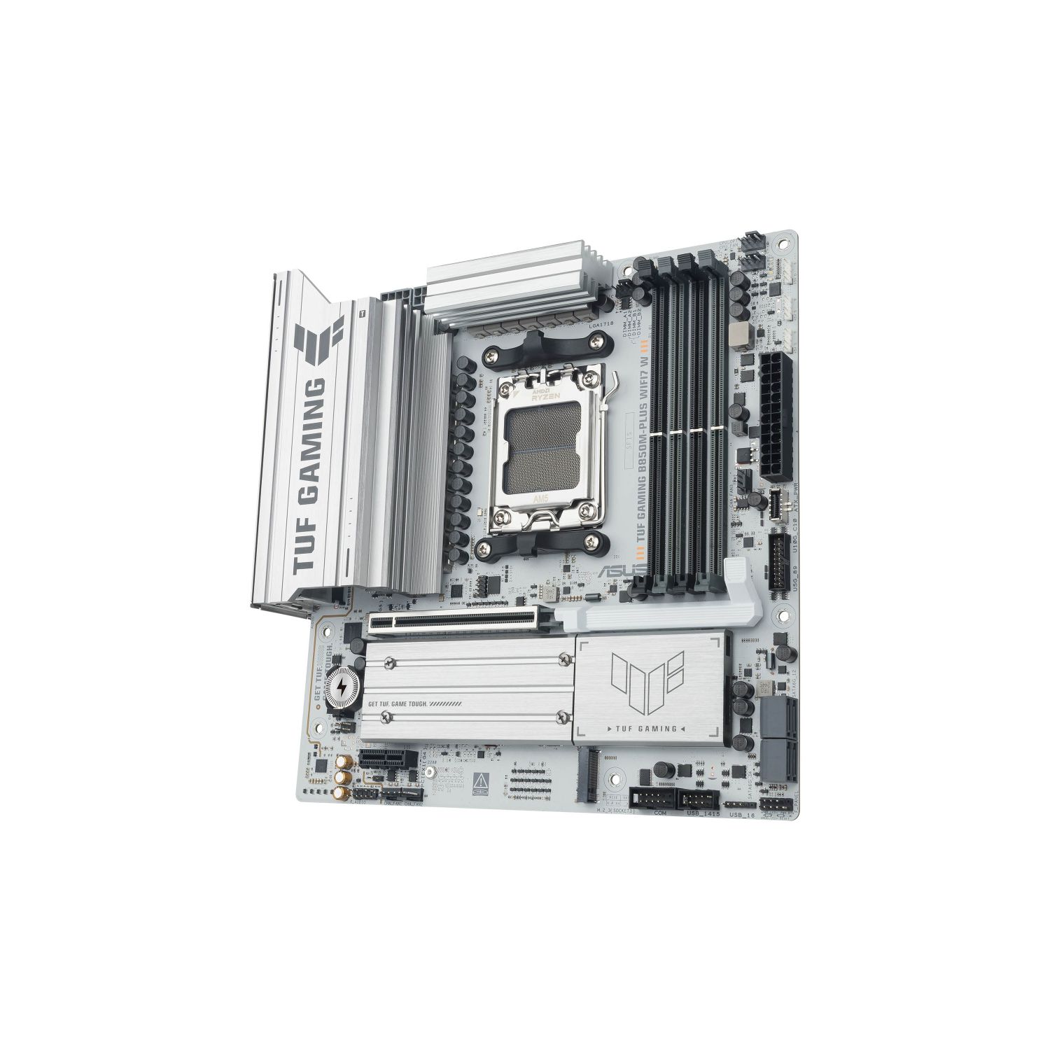 90MB1MD0-M0EAY0 - Placa base ASUS TUF GAMING B850M-PLUS WIFI7 W:(AM5) 4DDR5 SATA3 M.2 USB HDMI DP RJ45 7.1 mATX WiFi 7 Bluetooth 5.4 Ethernet 2.5 GbE (90MB1MD0-M0EAY0)