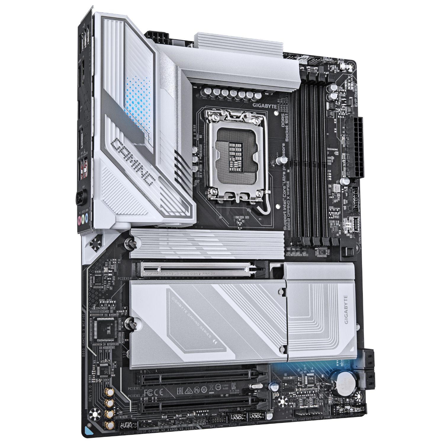 9MB86GMX6-00-G10 - Placa base GIGABYTE B860 GAMING X WIFI6E: (1851) 4DDR5 SATA3 M.2 USB HDMI DP RJ45 7.1 ATX WiFi 6E Bluetooth 5.3 Ethernet 2.5 GbE (9MB86GMX6-00-G10)