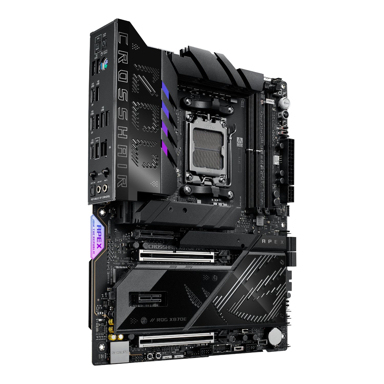 90MB1KR0-M0EAY0 - Placa base ASUS ROG CROSSHAIR X870E APEX (AM5) 2DDR5 4SATA3 M.2 USB-A/C USB 4 RJ45 7.1 ATX WiFi 7 Bluetooth 5.4 Ethernet 5 GbE (90MB1KR0-M0EAY0)