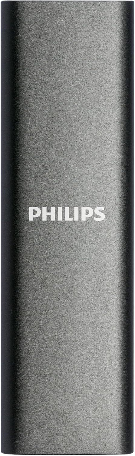 FM01SS030P - Disco Externo SSD Philips Slim 1Tb SATA USB-C 3.0 Lectura 550 Mb/s Gris (FM01SS030P)