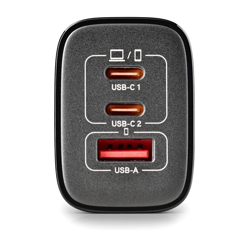 ERA65WBLACK - Cargador de Pared NGS Era 65W 2Usb-C 1Usb-A Negro (ERA65WBLACK)