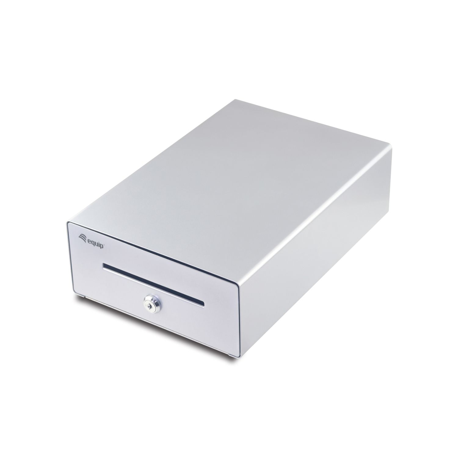 EQ351012 - Cajn Portamonedas EQUIP Apertura Manual/Automtica RJ11 Plata (EQ351012)