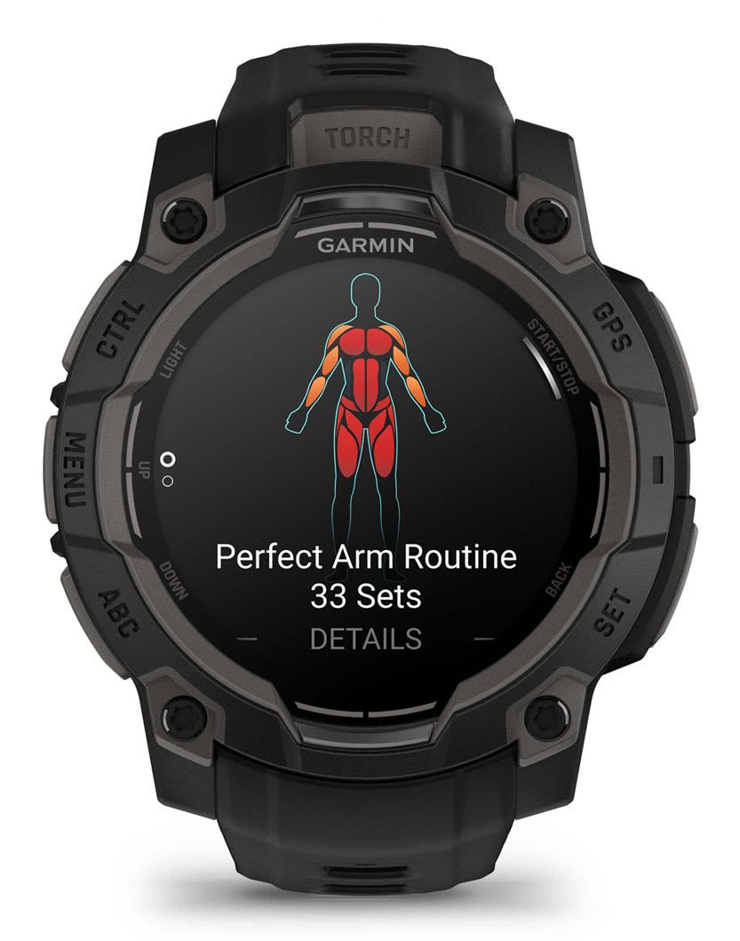 010-02936-00 - Smartwatch Garmin Instinct 3 Digital AMOLED Tctil Color 1.2? 45mm Multideporte Bluetooth GPS Negro (010-02936-00)