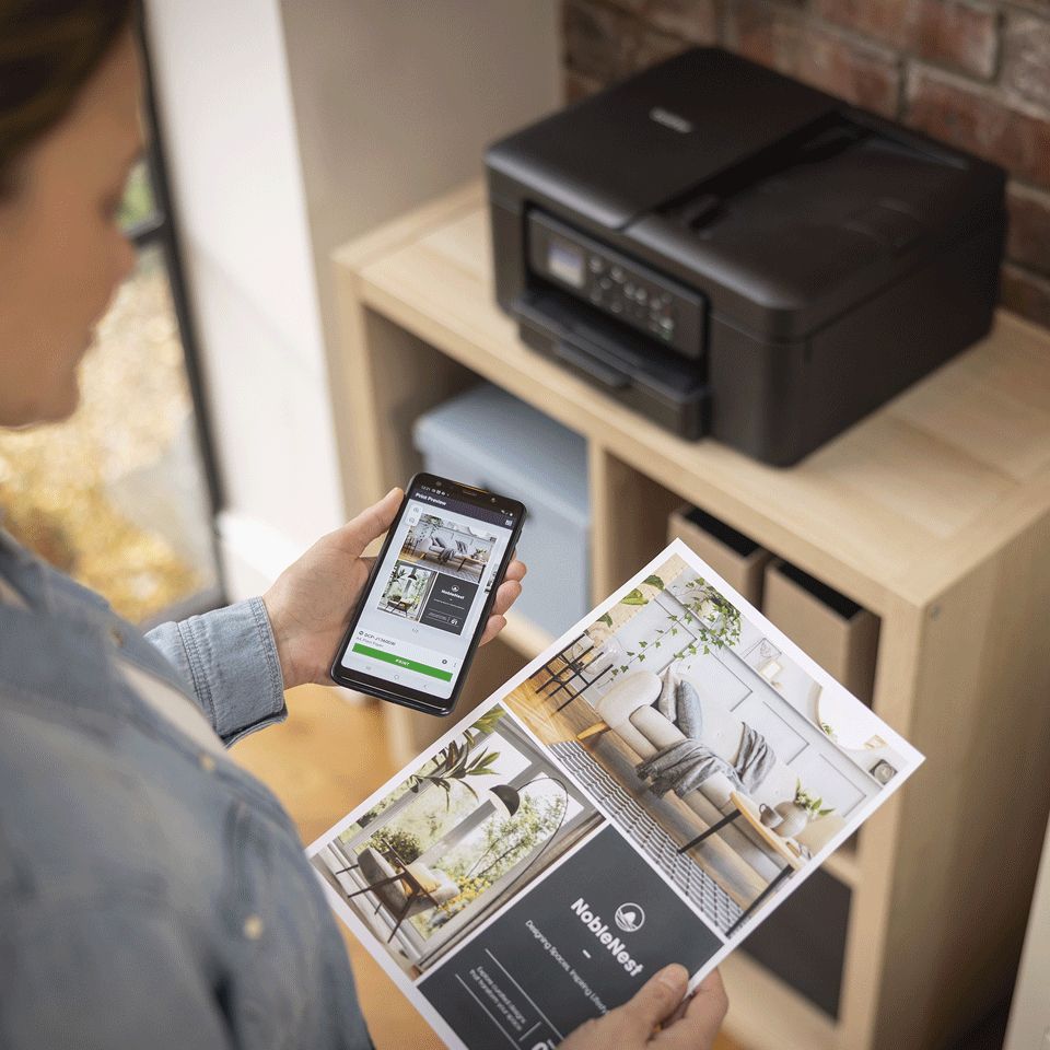 DCPJ1360DWRE1 - Impresora Multifunci�n Brother InkJet Pantalla 1.8? Color 1200x6000dpi A4 Color ADF 1xUSB 2.0 WiFi 4 D�plex Negra (DCP-J1360DW)