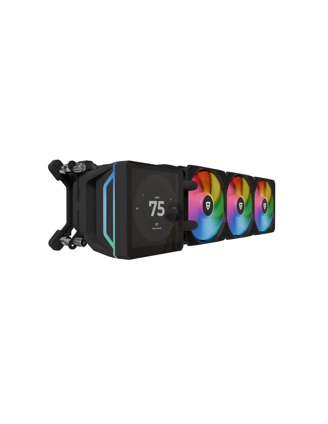 NF-SFAN-SEDNA-360-BLACK - Refrigerac�n L�quida Nfortec Sedna LCD IPS 360mm Negro (NF-SFAN-SEDNA-360-BLACK)