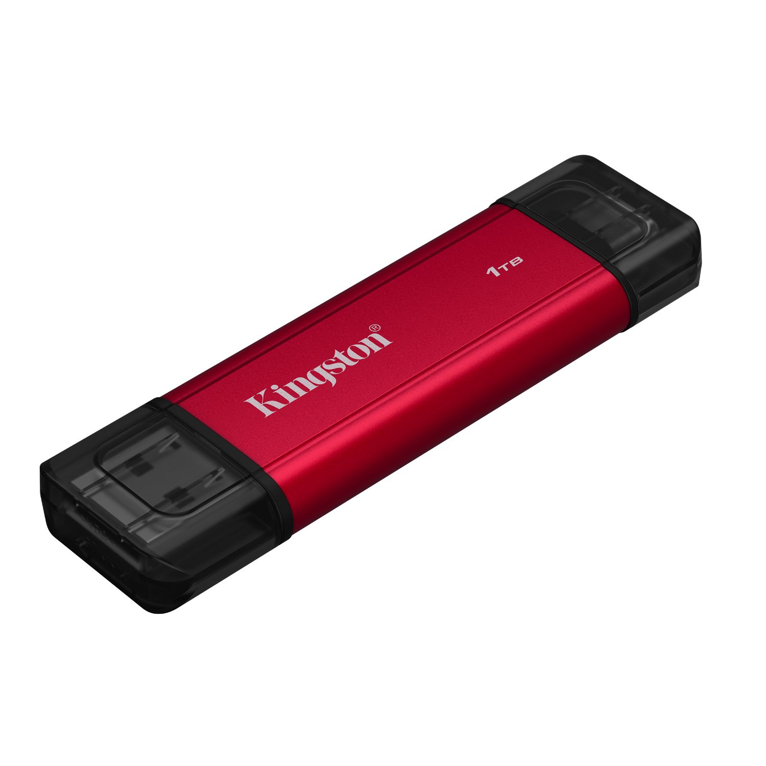 SPSD/1TB - Disco SSD Kingston 1Tb Dual USB-A 3.1 USB-C 3.1 3D NAND Lectura 1050 Mb/s 950 Mb/s Negro/Rojo (SPSD/1TB)