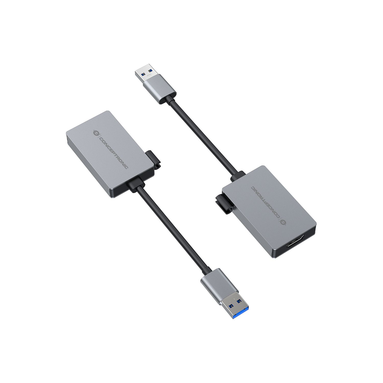 ABBY22G - Adaptador CONCEPTRONIC USB-A 3.0/M a HDMI 1.4/H FHD/60Hz Gris (ABBY22G)