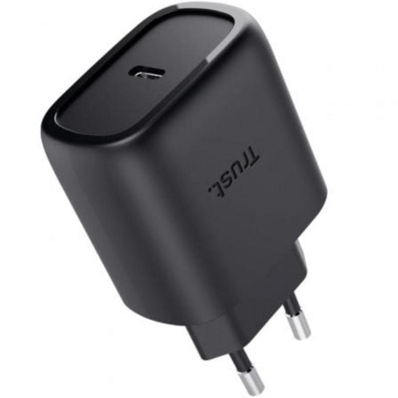 25722 - Cargador de Pared Trust Maxo GaN 45W 1xUSB-C PD 3.0/PPS para Samsung Negro (25722)