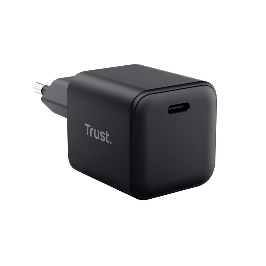 26046 - Cargador de Pared Trust Maxo GaN 65W 1xUSB-C PD 3.0/PPS + Cable Negro (26046)