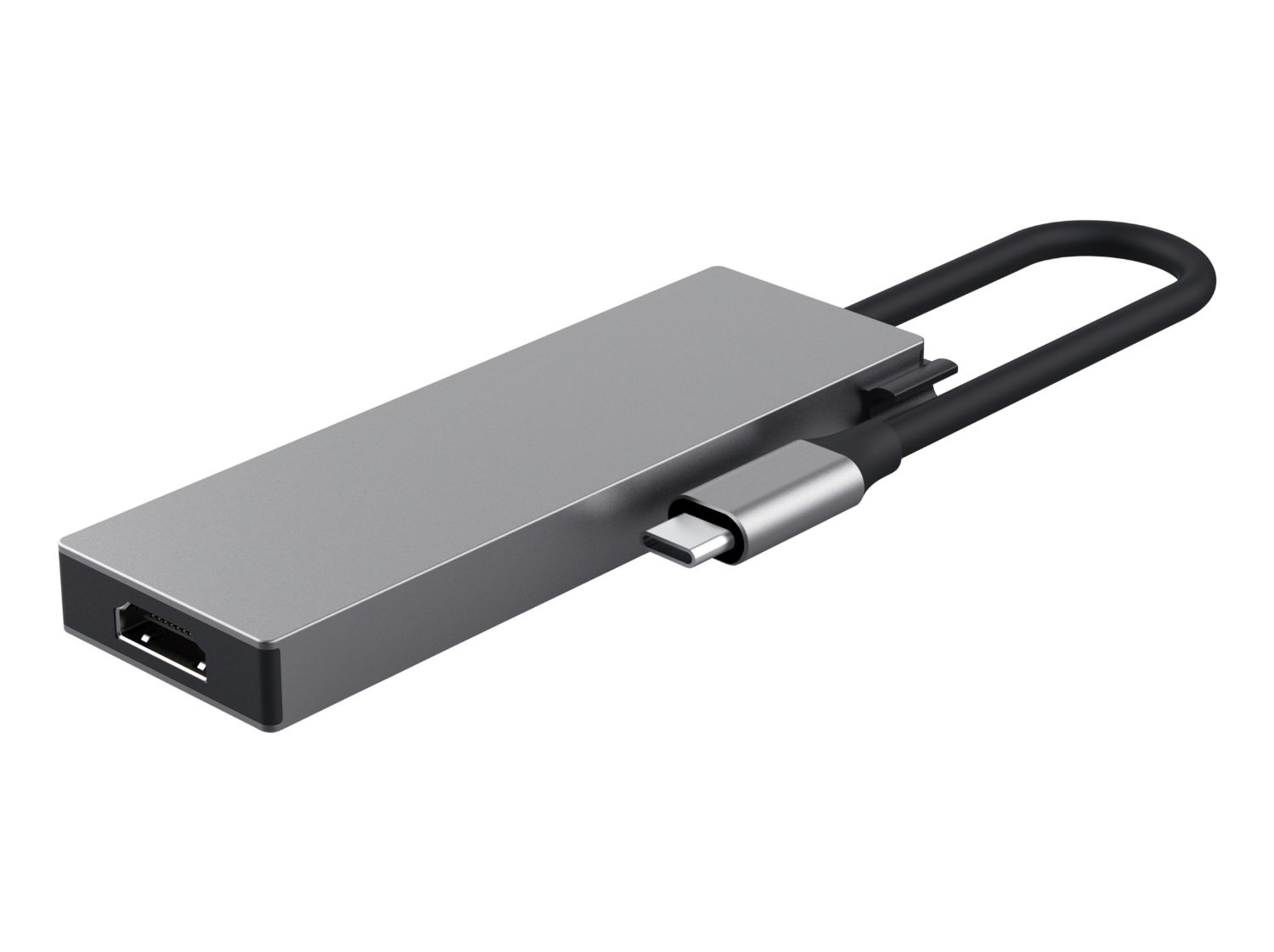 26062 - Adaptador Trust Dalyx 5en1 USB-C a 2xUSB-C/2xUSB-C/1xHDMI Gris (26062)