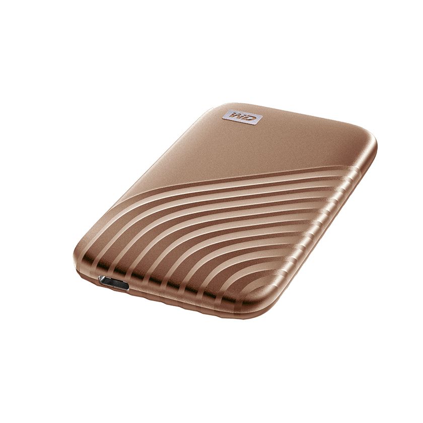 WDBAGF0010BGD-WESN - Disco Western Digital SSD My Passport 1Tb NVNe Lectura 1050 Mb/s Escritura 1000 Mb/s USB-C 3.1 Oro (WDBAGF0010BGD-WESN)