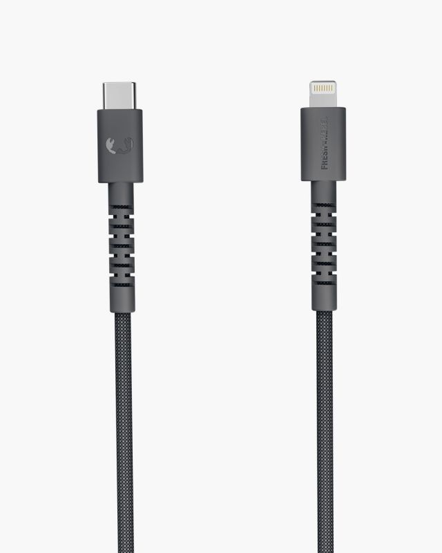 2CLC071SG - Cable Fresh N Rebel FlexWave USB-C a Lightning 70cm Gris Silicona Ultraflexible Dise�o Trenzado Duradero (2CLC071SG)