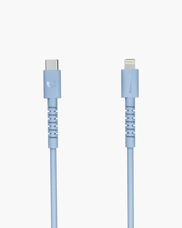 2CLC201VB - Cable Fresh N Rebel FlexWave USB-C a Lightning 2m Azul Silicona Ultraflexible Dise�o Trenzado Duradero (2CLC201VB)