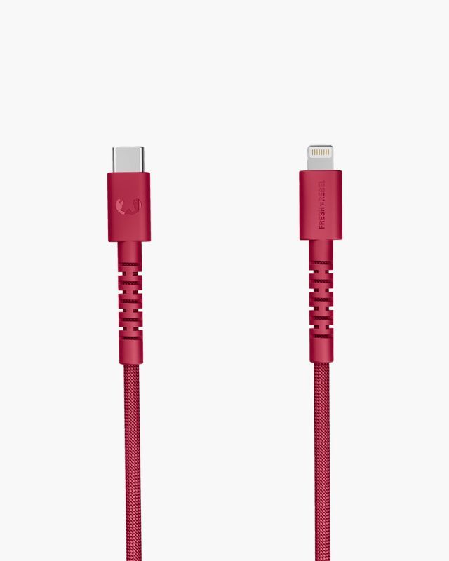 2CLC201BR - Cable Fresh N Rebel FlexWave USB-C a Lightning 2m Rojo Silicona Ultraflexible Dise�o Trenzado Duradero (2CLC201BR)