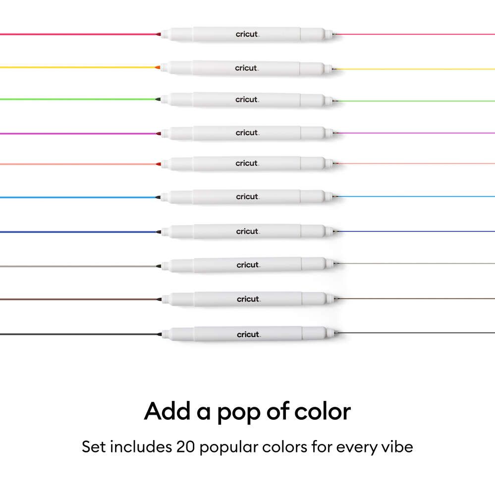 CRC-2011825 - Set de Marcadores CRICUT JOY ULTIMATE DUAL SIDED 20 Unidades (CRC-2011825)