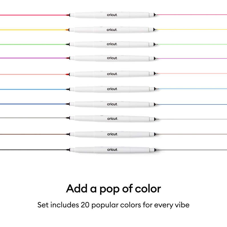 CRC-2011824 - Set de Marcadores CRICUT ULTIMATE DUAL SIDED 20 Unidades (CRC-2011824)