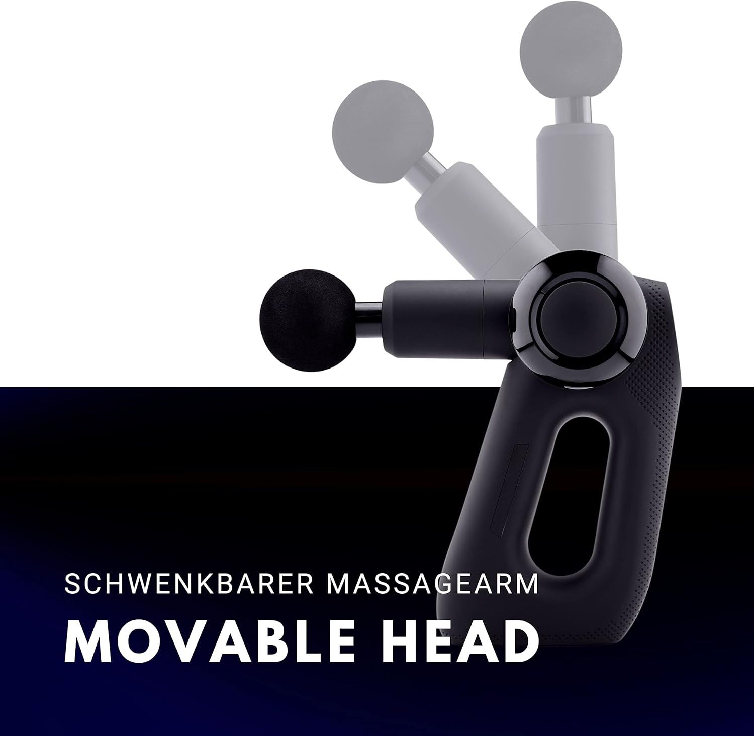 GUN TYTAN PRO - Pistola de masaje Medivon GUN TYTAN PRO 13cabezales, Frio y calor, velocidad ajustable, Mango triangular ergon�mico, Inal�mbrico, Hasta 6 horas de funcionamiento con una sola carga.