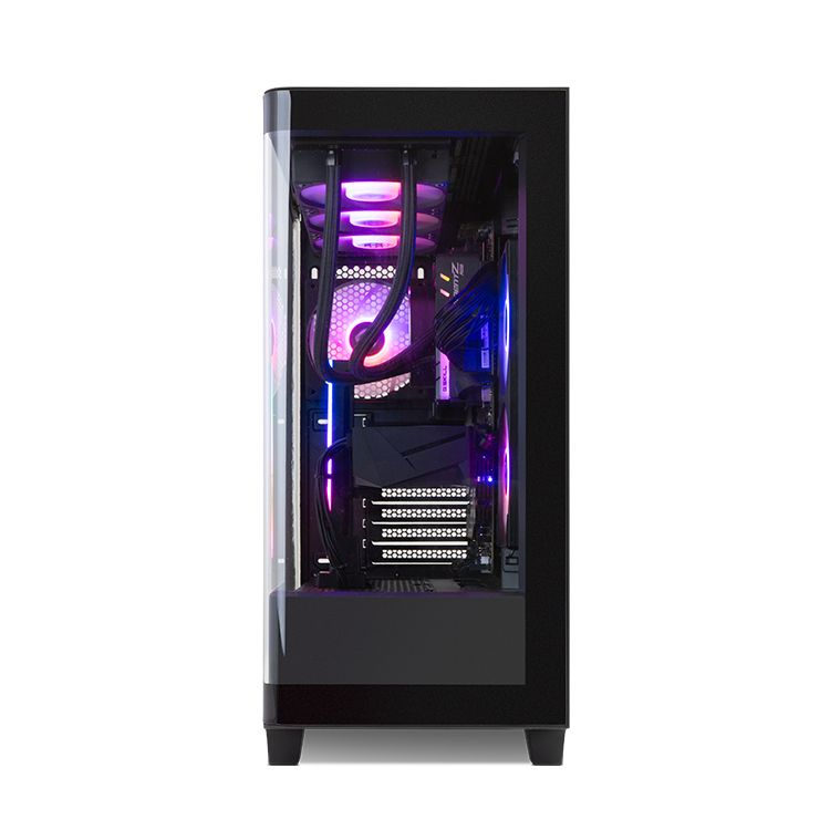 NXHUMMERETHERBK - Caja Gaming NOX Hummer Ether Panel Lateral/Frontal de Cristal Templado 2xUSB-A 3.0 1xUSB-C 3.1 ATX ITX Mini-ITX Negra (NXHUMMERETHERBK)