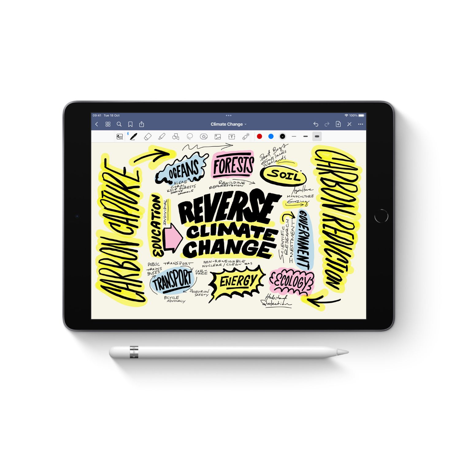 MYQW3ZM/A - Stylus Apple Pencil Gen1 Bluetooth iPad Pro 12.9