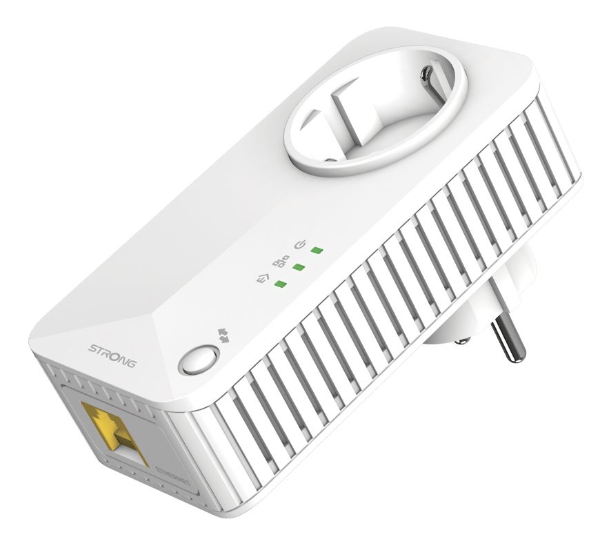 POWERL600DUOEUV2 - Powerline Strong 600Mbit/s 1xRJ45 Ethernet 10/100 2 Unidades Blanco (POWERL600DUOEUV2)