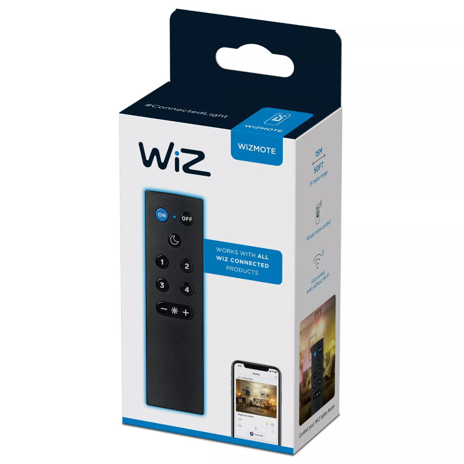 929002426822 - Control Remoto Philips WIZ Inal�mbrico, pilas LR03. Negro. (929002426822)
