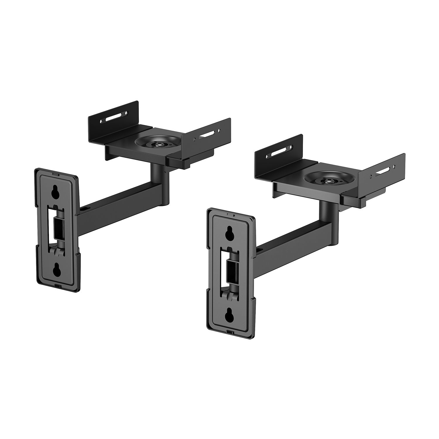 SPK05U-421 - Soporte de Pared AISENS para 2 Altavoces Gira/Inclina M�x. 25Kg Negro (SPK05U-421)