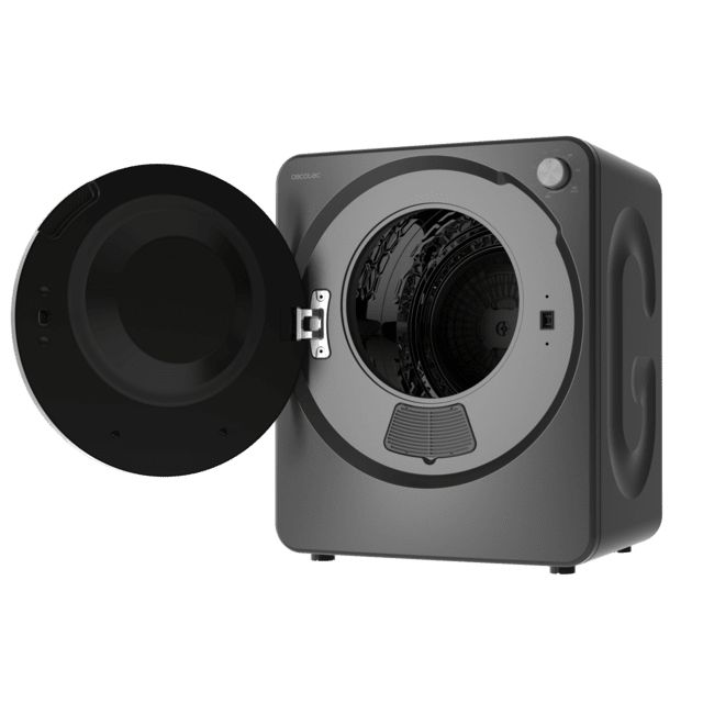 A01_EU01_111285 - Secadora Cecotec Bolero DressCode Dry 3150V Dark Mini ,compacta de evacuaci�n dark grey de 2,5?kg con 950?W,con 4 programas de calor y 2 de fr�o, programa ECO, control knob intuitivo, secado r�pido y eficiente, ideal espacios peque�os.(A01_EU01_111285)