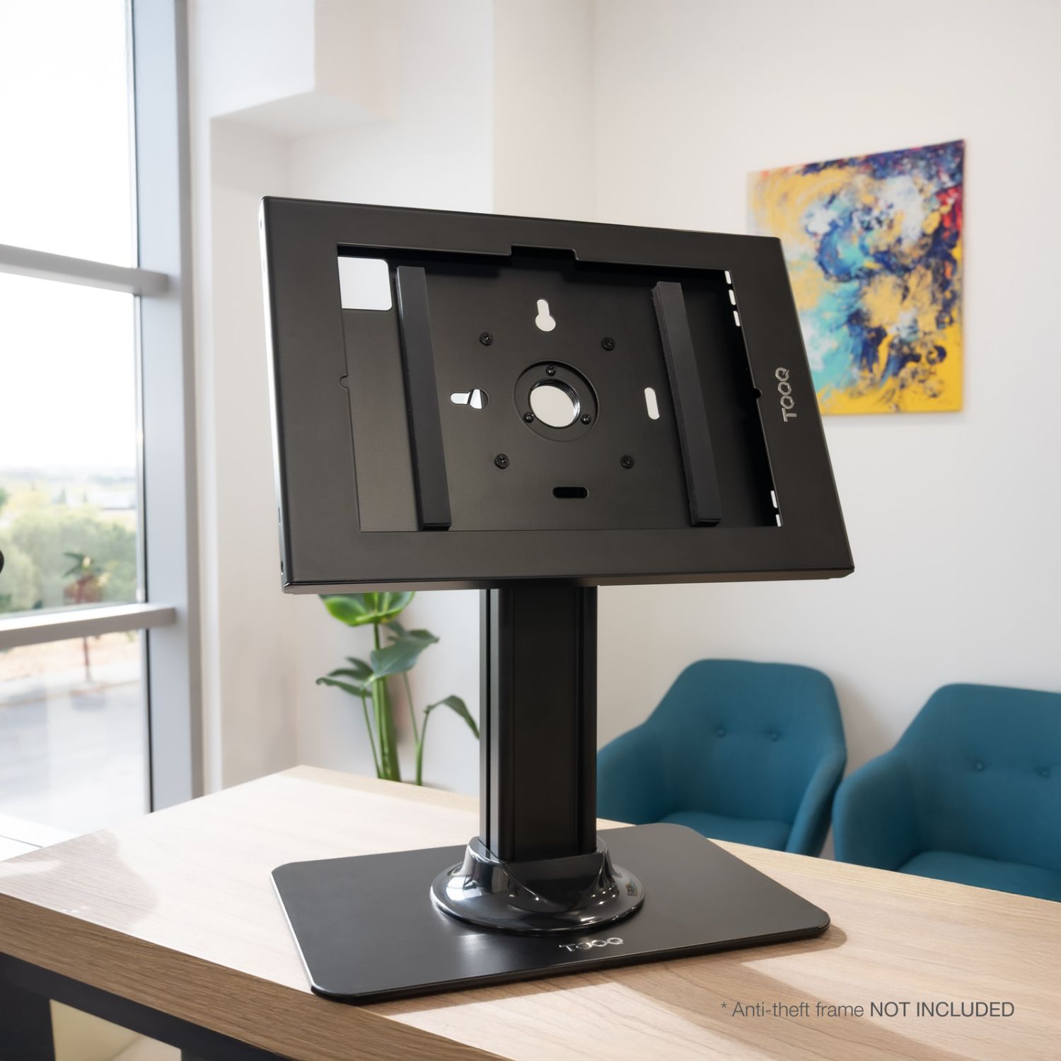 TQATC2601-B - Soporte de Mesa TooQ para Marco Antirrobo de Tablet Negro (TQATC2601-B)