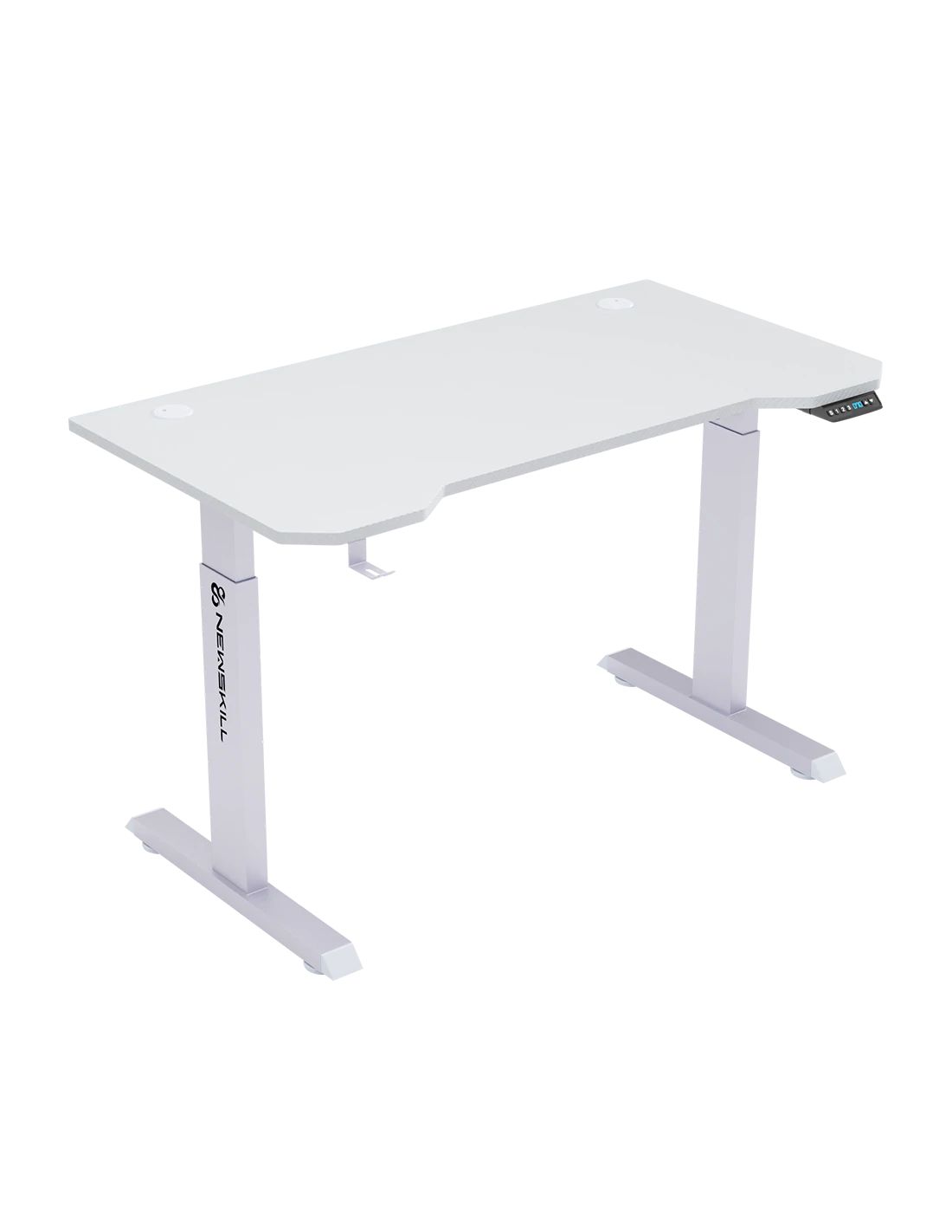 NS-DK-BELENOR-PROIV - Mesa Gaming NewSkill Belenor PRO Ivory 120x60cm Ajustable en altura 72-122cm con un mecanismo de elevaci�n, soporte para auriculares. (NS-DK-BELENOR-PROIV)