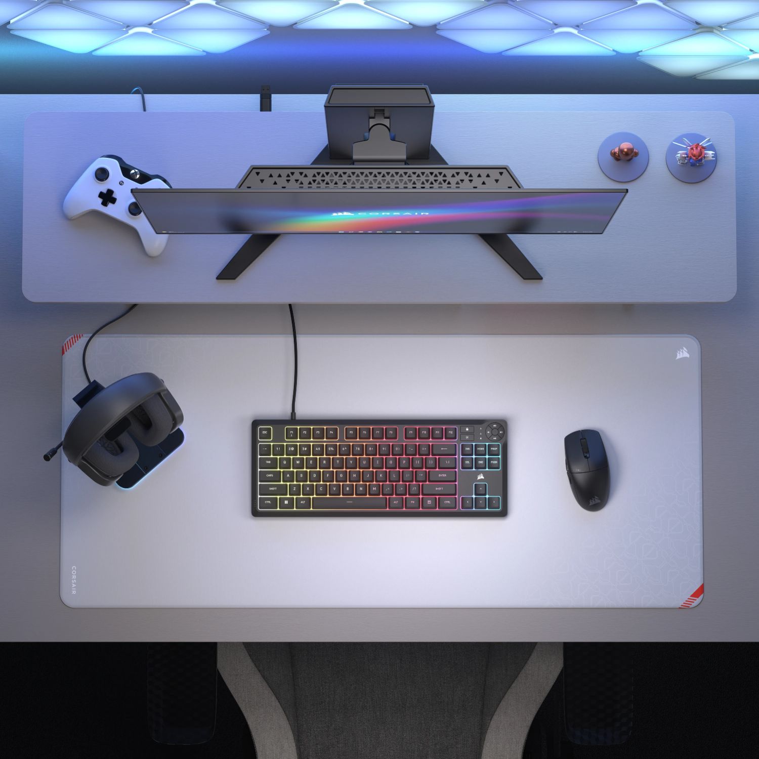 CH-9216065-ES - Teclado Gaming CORSAIR K55 Core TKL RGB iCue QWERTY 88 Teclas USB Suizo Negro (CH-9216065-ES)