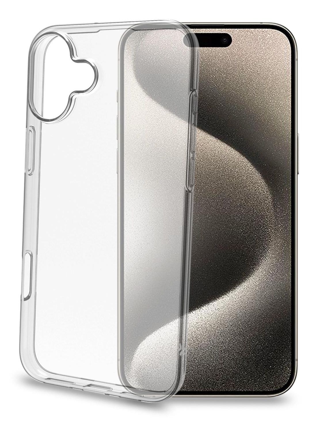 GELSKIN1080 - Funda Celly iPhone 16 Plus Transparente, TPU antichoque.(GELSKIN1080)