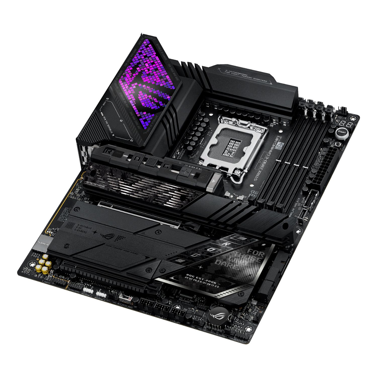 90MB1IM0-M0EAY0 - Placa base ASUS ROG STRIX Z890-E GAMING WIFI: (1851) 4DDR5 M.2 SATA3 USB-A 3.0/3.1 USB-C 3.1 DP HDMI RJ45 7.1 ATX WiFi 7 Bluetooth 5.4 Ethernet 5GbE (90MB1IM0-M0EAY0)