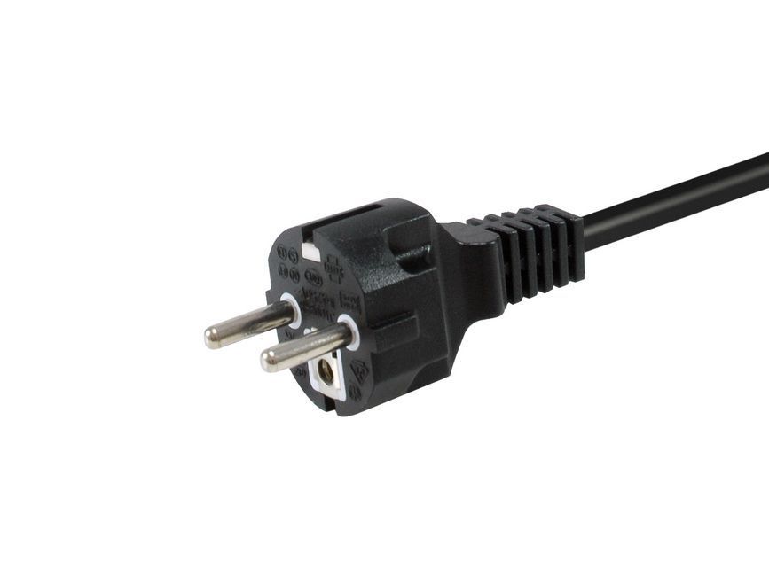 EQ112180 - Cable de Alimentaci�n EQUIP Schuko/M a Schuko/H 1.8m Negro (EQ112180)
