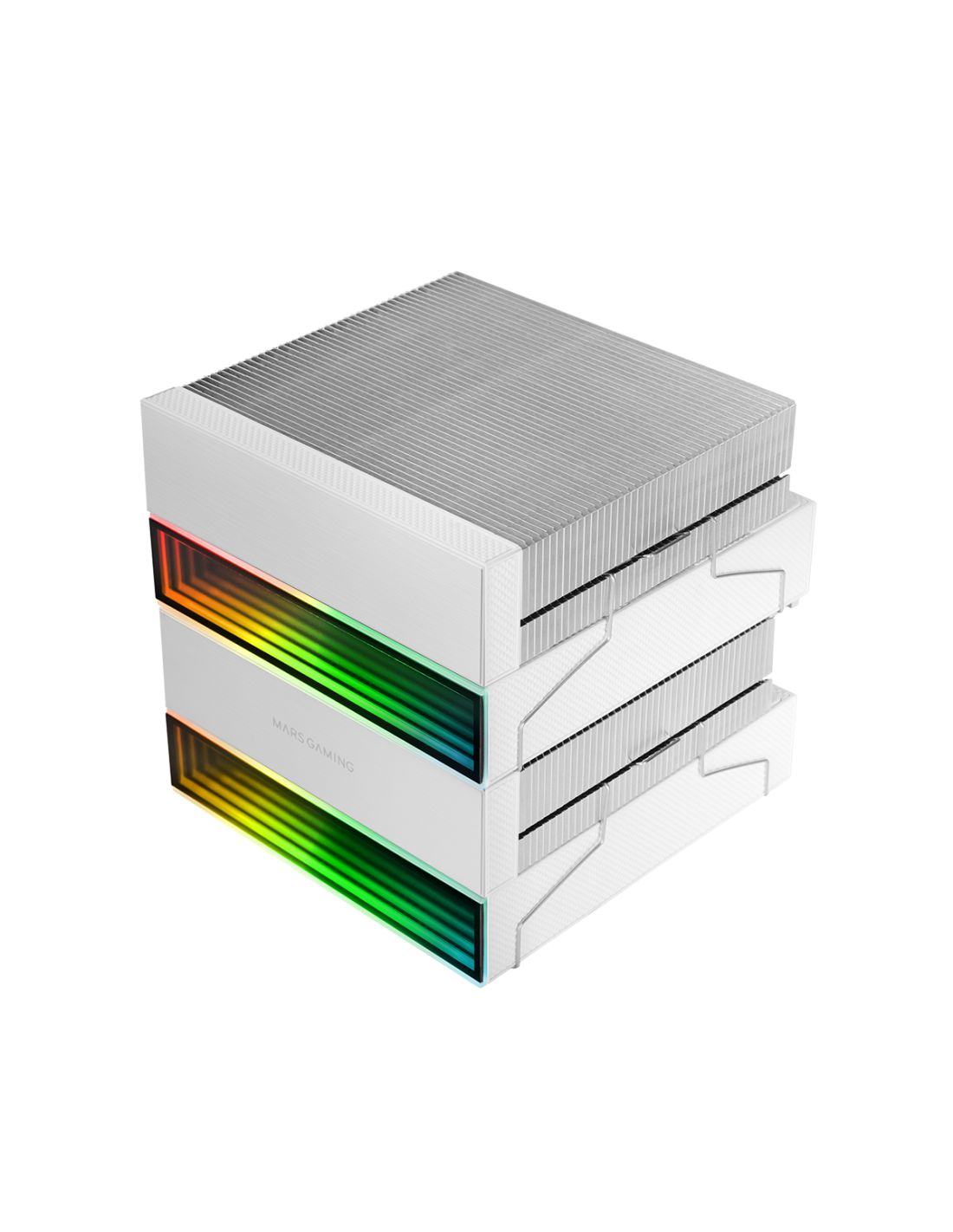 MCPUX26W - Ventilador CPU Mars Gaming ARGB 350w 2x120mm Blanco (MCPUX26W)