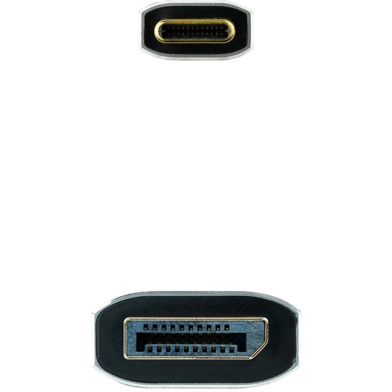 10.15.5022 - Conversor Nanocable USB-C/M a DP/M 8K 2m Negro (10.15.5022)