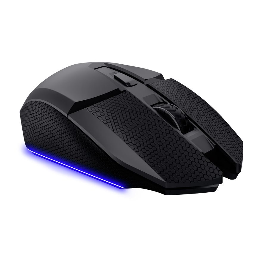 25748 - Raton Gaming Trust GXT 122 Felox+ Wireless inal�mbrico dual iluminado, 12000ppp, cable de carga de 1.5m, Negro. (25748)