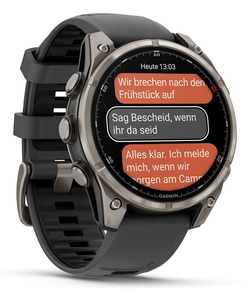 010-03198-11 - Smartwatch Garmin Fenix 8 Pro Amoled 47mm, Sapphire, Titanio con revestimiento de DLC con correa de silicona negra. (010-03198-11)
