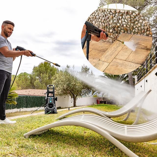 08140 - Hidrolimpiadora Cecotec HydroBoost 3200 TotalClean, con motor brushless. Especial para el hogar, el jard�n o el coche. Potente, eficaz y f�cil de transportar. M�xima potencia de 3200W. (08140)