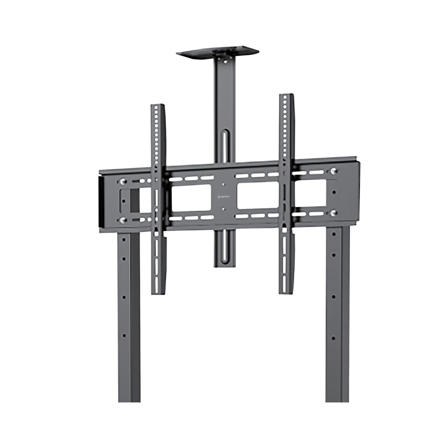 UK730511 - Soporte UNYKA de Suelo 2 Estantes Altura Regulable para Pantallas Planas y Curvas de 42