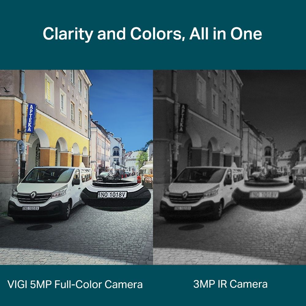 VIGI C250 4MM - C�mara IP TP-Link Full-Color Domo 5mp Sensor CMOS 107� Micr�fono Integrado 1xRJ45 Ethernet IP67 IK10 Visi�n Nocturna Interior/Exterior Techo Blanca/Negra (VIGI C250 4mm)