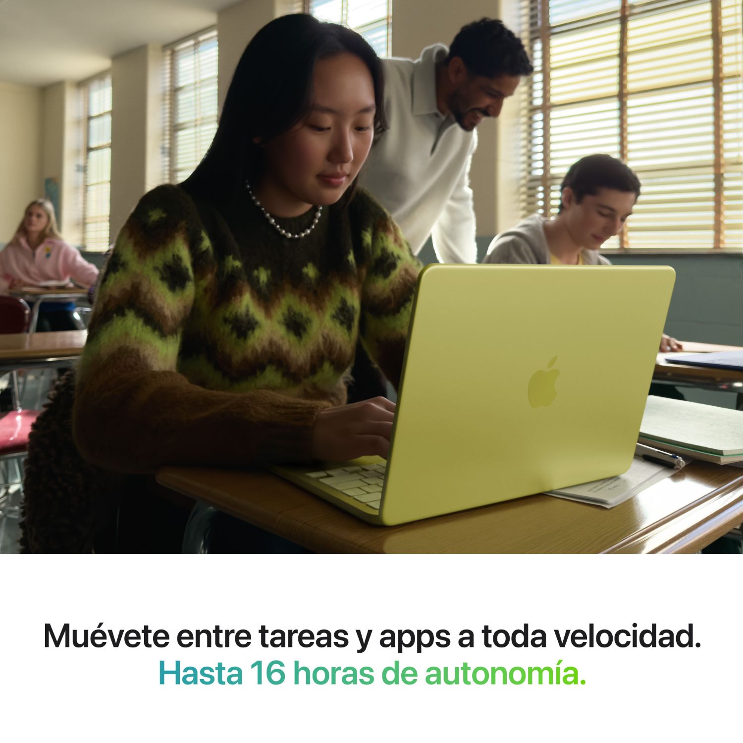 MHFE4Y/A - Port�til Apple MacBook Neo 13? LED IPS Liquid Retina sRGB A18 Pro 6 N�cleos 8Gb 512Gb SSD C�mara Frontal FHD 1xUSB-C 2.0 1xUSB-C 3.1 WiFi 6E Bluetooth 6.0 macOS Tahoe C�trico (MHFE4Y/A)