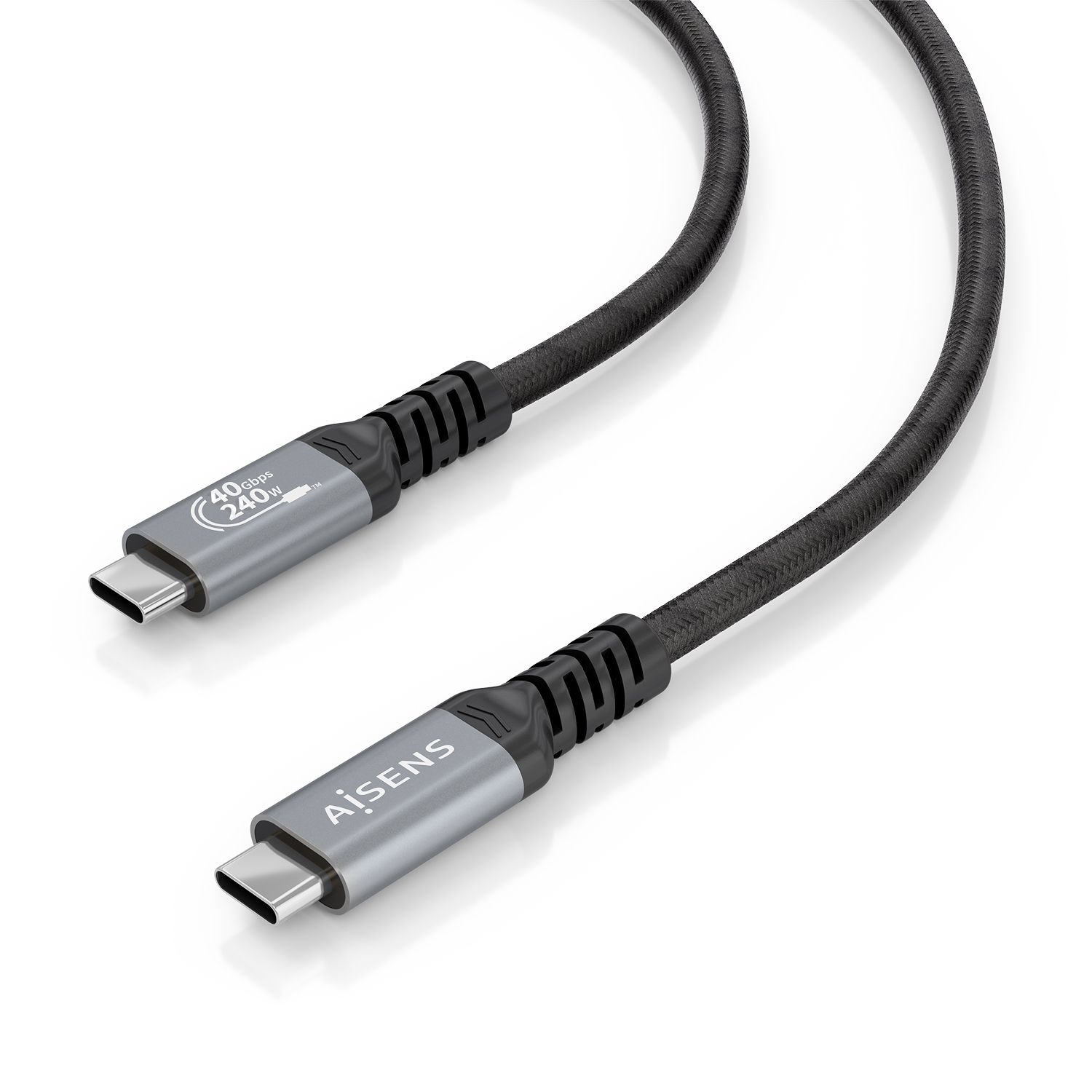 A156-0994 - Cable AISENS USB-C 4.0/M a USB-C 4.0/M 8K PD 3.1 240W 1m Negro (A156-0994)