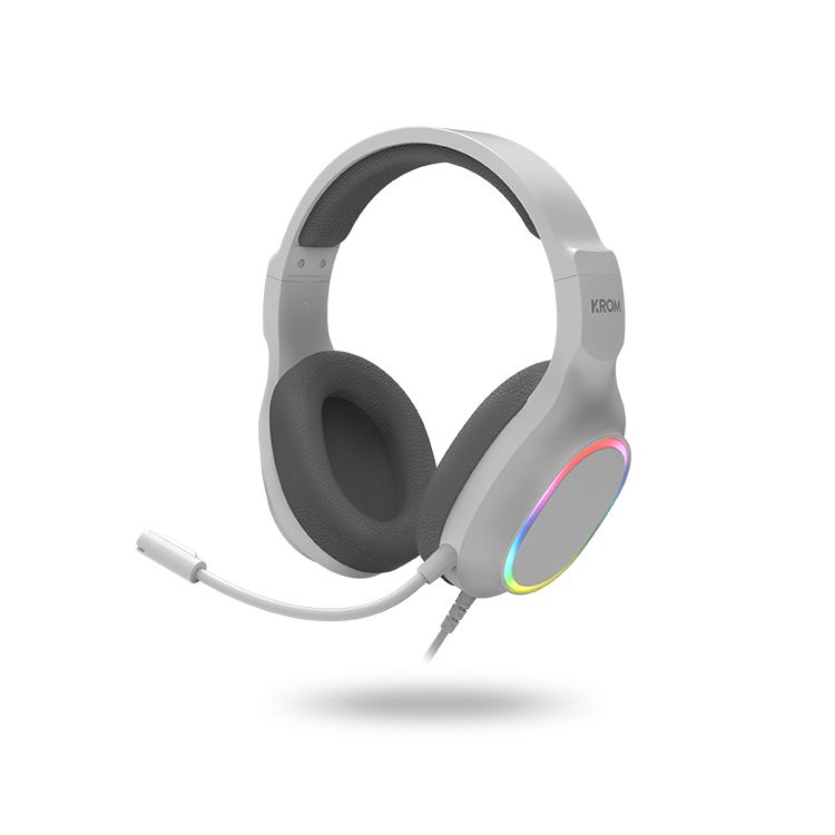 NXKROMKENTASPWH - Kit Gaming KROM RGB Teclado + Rat�n + Alfombrilla + Auricular Blanco (NXKROMKENTASPWH)