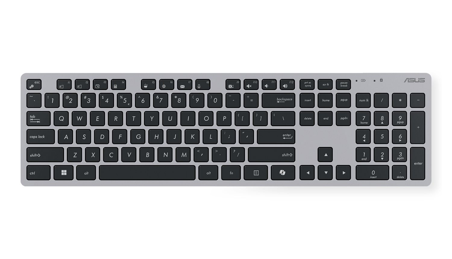 90XB0430-BKM1U0 - Teclado+Rat�n Asus W5000 Inal�mbrico 2.4Ghz, Teclado blanco compacto con un acabado met�lico y un perfil ultrafino de 11mm. (90XB0430-BKM1U0)