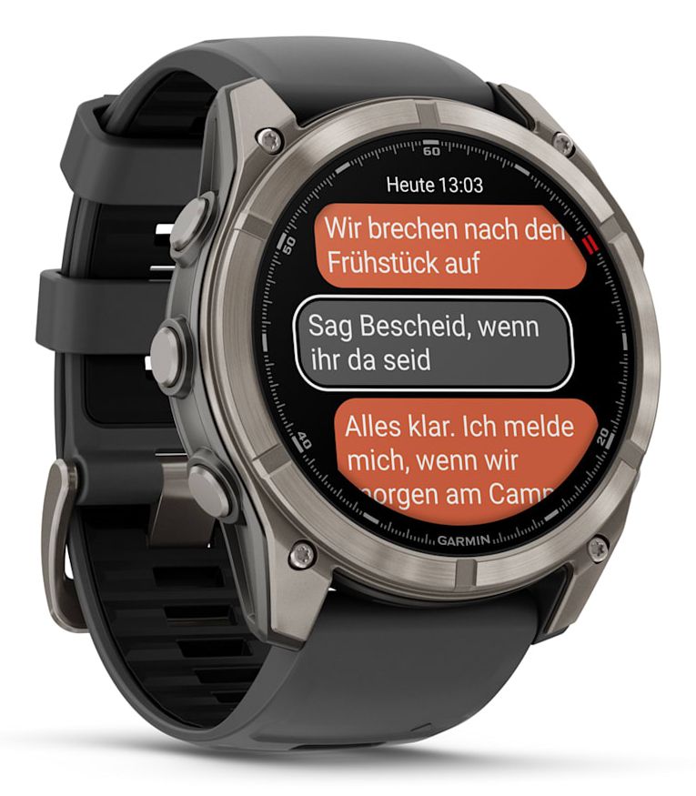 010-03199-11 - Smartwatch Garmin Fenix 8 Pro AMOLED Digital T�ctil 1.4? 51mm Color 32Gb Multideporte Micr�fono/Altavoces Integrados NFC WiFi Bluetooth GPS ANT+ Cuerpo Grafito/Titanio Correa Negra (010-03199-11)